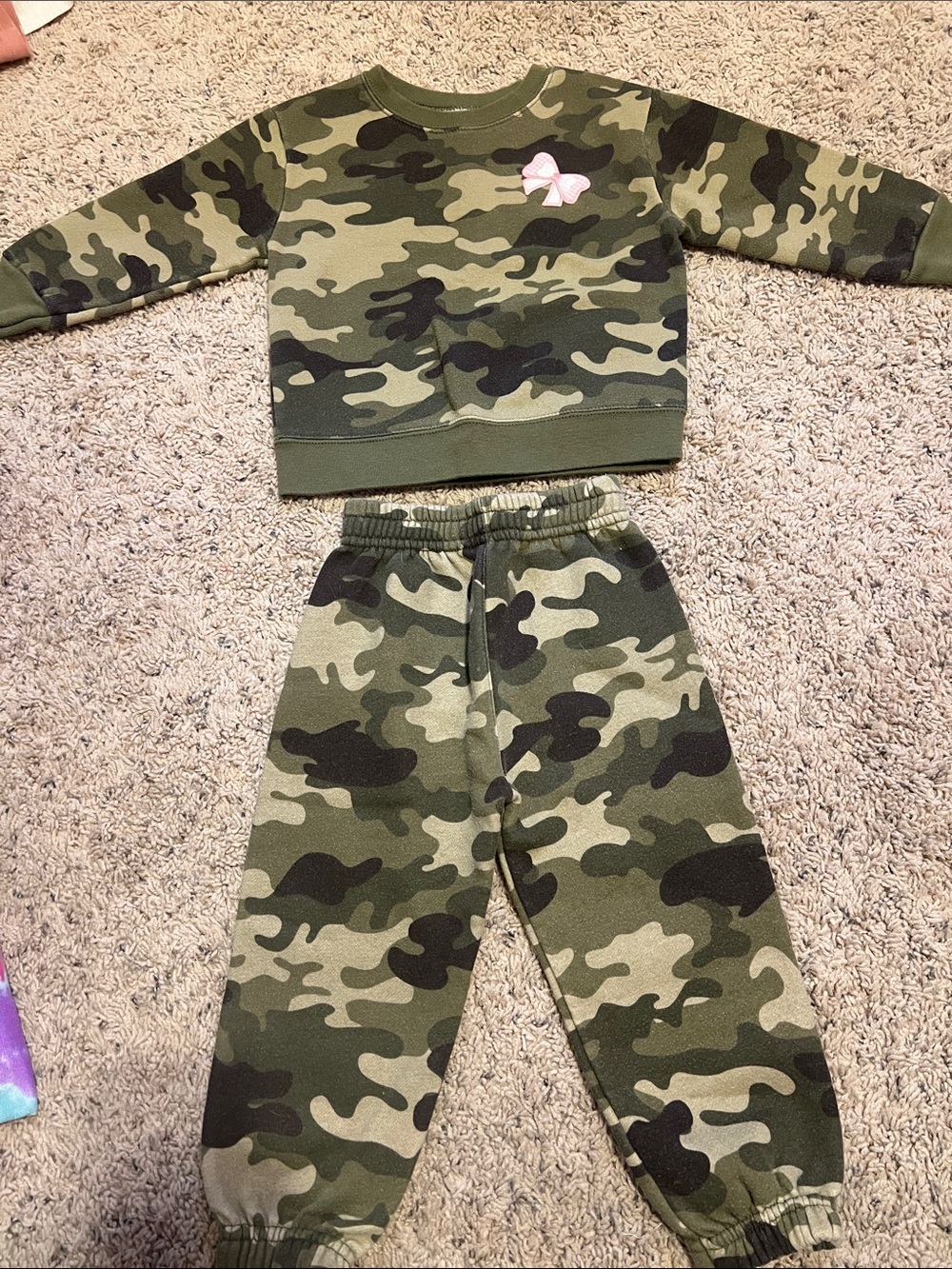 Garanimals Olive Green Camo Sweatshirt & Joggers Set